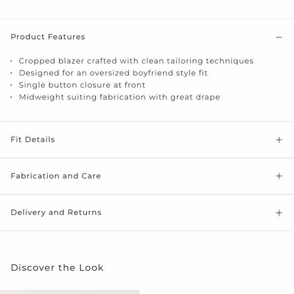 NWT DISSH Freya Cropped Blazer - Picture 2 of 12